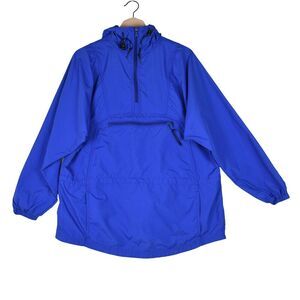 L.L. Bean Vintage Anorak Jacket Women’s Size Small Blue Pullover Windbreaker USA